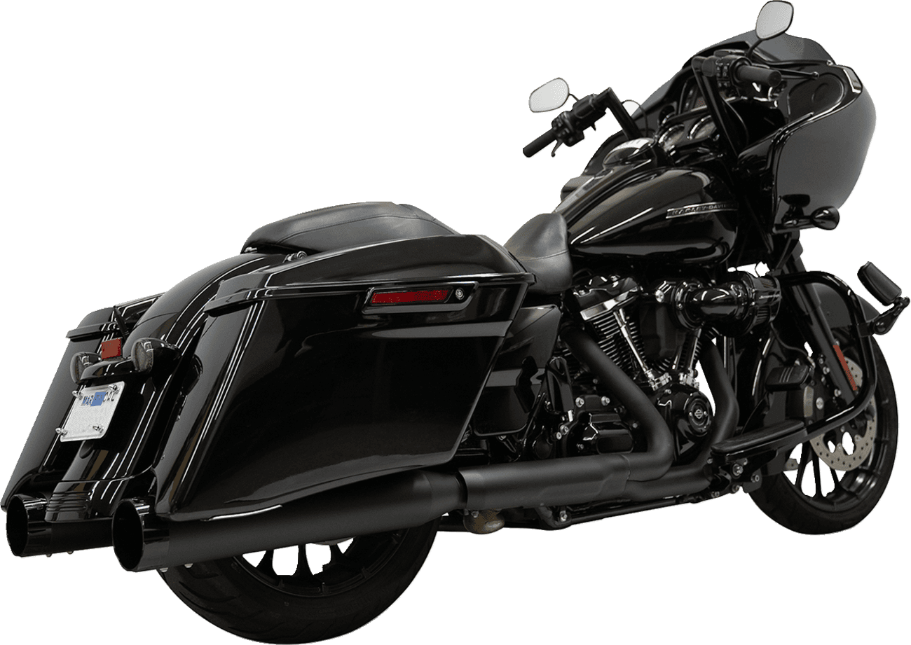 BASSANI XHAUST 1801-1774 4-1/2" Slip-On Mufflers - Black