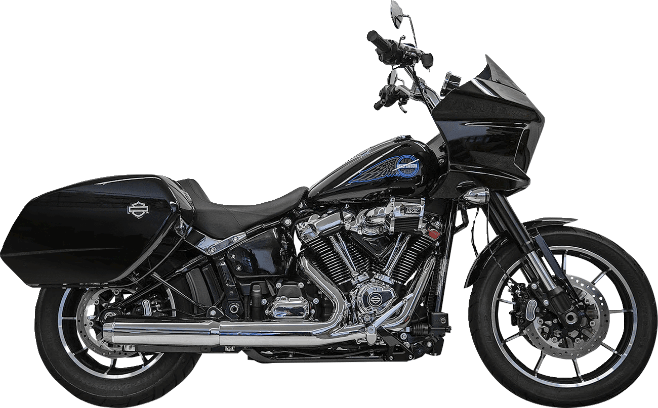 BASSANI XHAUST 1801-1858 4" Slip-On Muffler with 2-1/2" x 10" Baffle Core - Chrome - 49-State