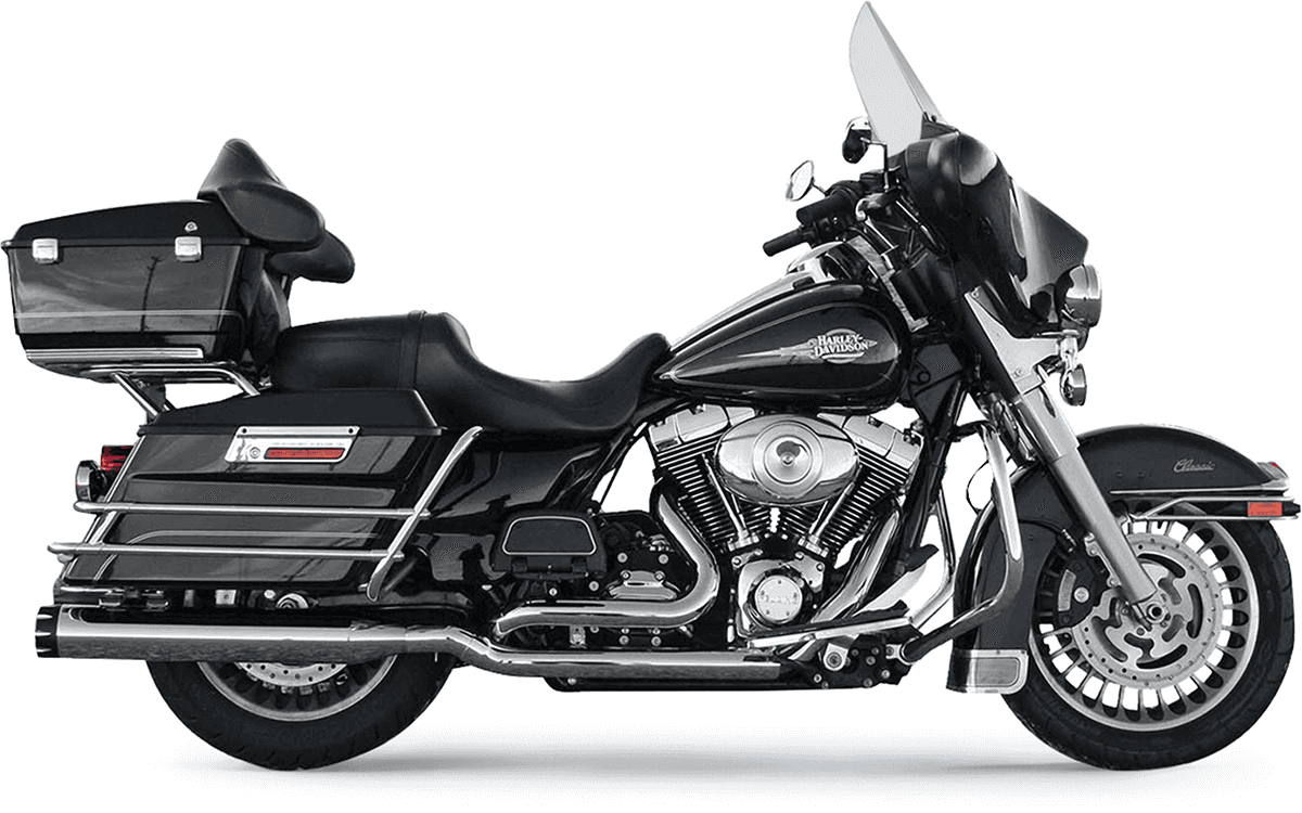 BASSANI XHAUST 1802-0277 True-Dual Down Under Headpipes - Chrome - FL '09-'16