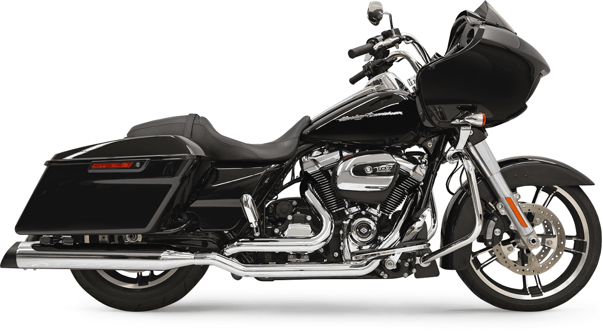 BASSANI XHAUST 1802-0364 True-Dual Down Under Headpipes - Chrome - M8