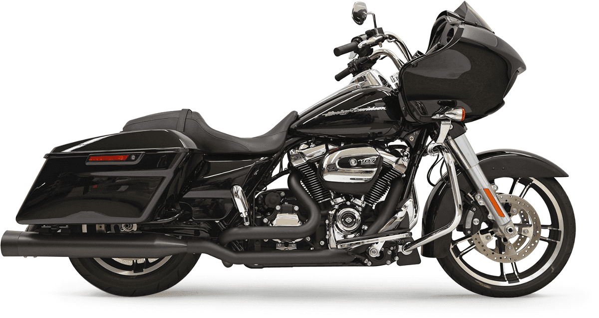 BASSANI XHAUST 1802-0365 True-Dual Down Under Headpipes - Black - M8